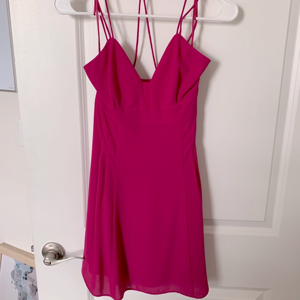 Express - pink formal mini dress - size 2